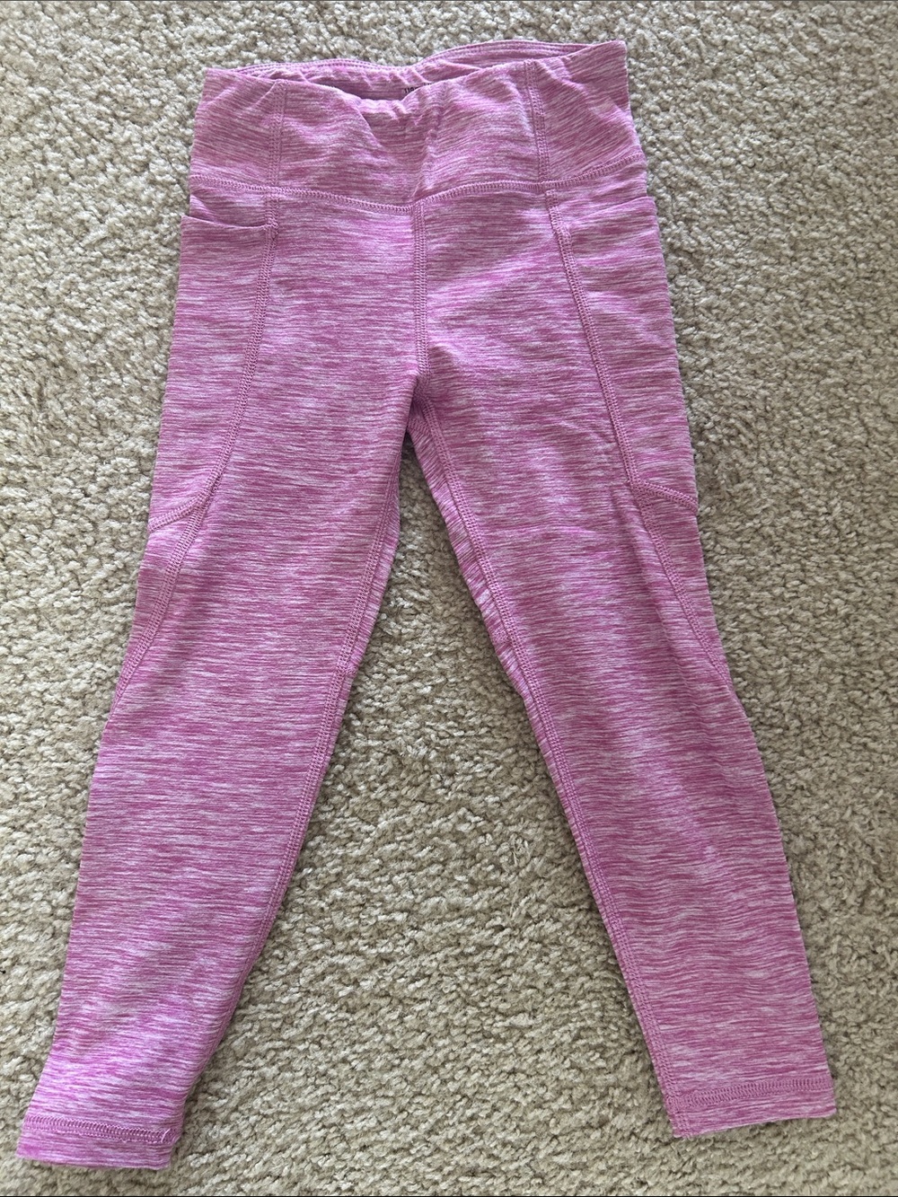 Hanna Anderson Pink/White Athletic Stretchy Pants Never Worn Size 5